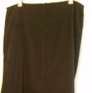 Skirt faux black suede   size 12